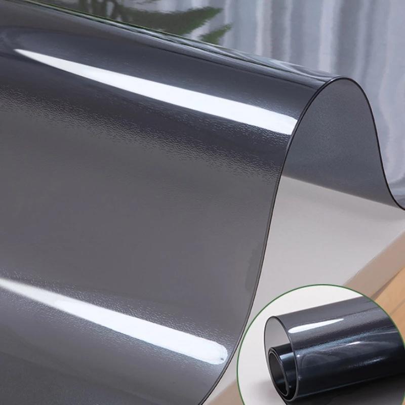 Glass Tablecloth Liquid Film Tablecloth Transparent Floor Table Flooring Table Silicone Fabric Cover | Tablecloth