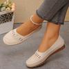 Multi-color Optional Soft Sole Hollow Out Breathable Flat Shoes Slip On Anti-slip Loafers