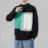 Hot Sale, Men's Semi-turtleneck Loose Sweater Knitted Sweater, Large Size Men's Line Clothing