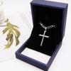 THICK Silver Chain with a Cross Men' Chain Christmas Gift