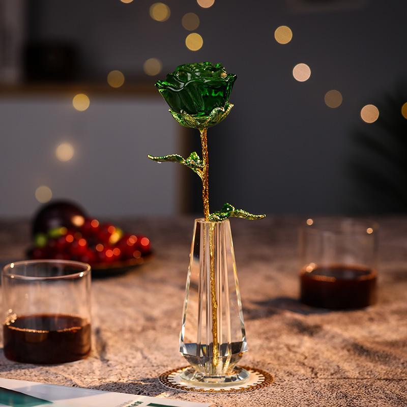 

Send girlfriend wife creative wedding anniversary decorations Valentine s Day gifts Blooming - single stem (vase not included)