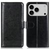 For iPhone 17 Pro Max Case Crazy Horse Texture PU Leather Phone Stand Cover