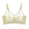 French Lace Rabbit Ear Cup Wireless Bra, Ultra-Thin Summer Bust Minimizer Side Gathering Women Bra