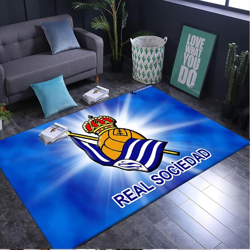 1PC rug Crown And Soccer Ball Sociedad Carpet, Chair Rug,Area Rug for Office Bedroom living rooms bedroom, Doormat decor Christmas fan gifts