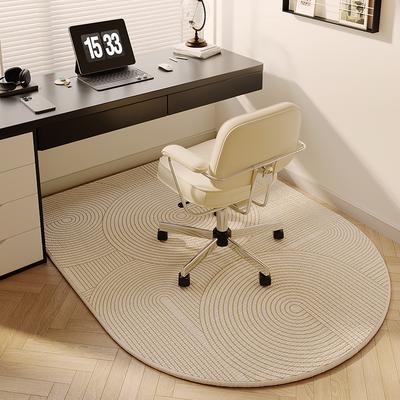 Modern Simple Arched Computer Chair Floor Mat Dresser Chair Footrest Study Room Gaming Swivel Chair Rug Home Decoration
