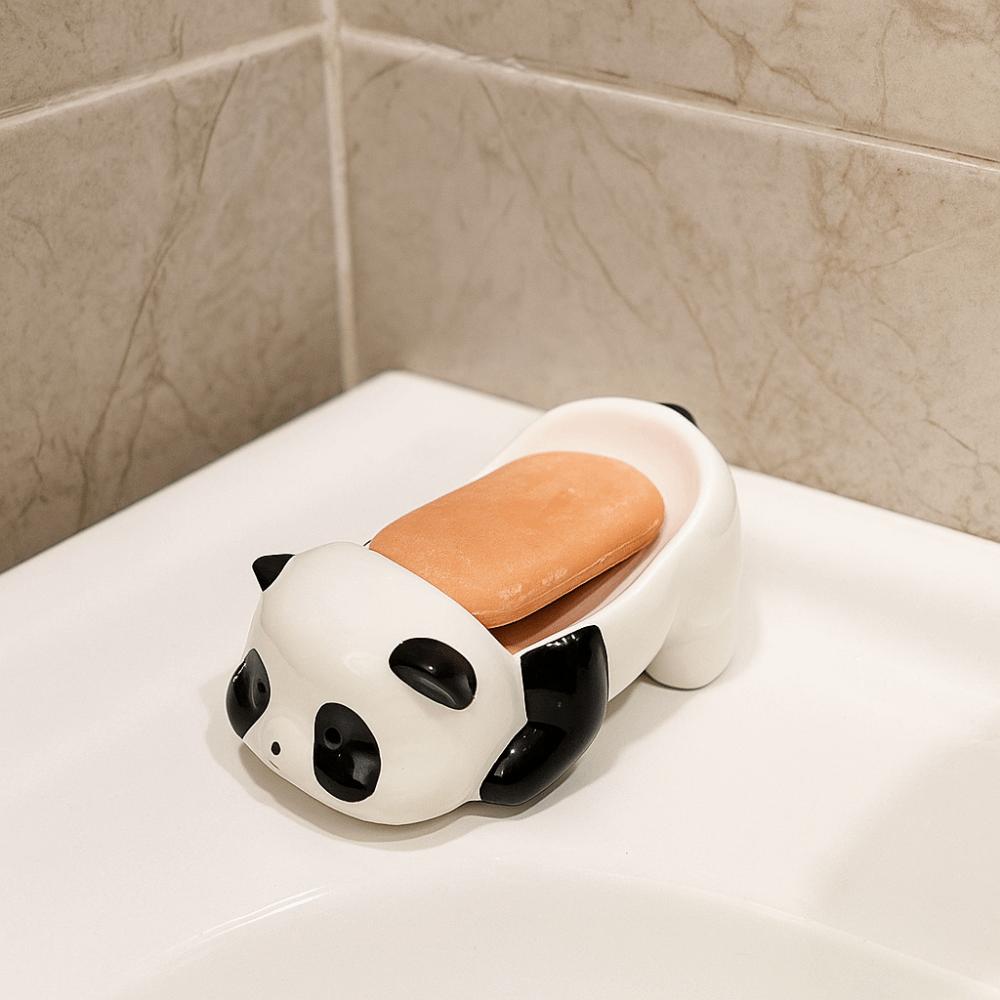 Cute Soap Holder Cartoon Soap Dish Bathroom Accessories Bathroom Storage Rack Bathroom
