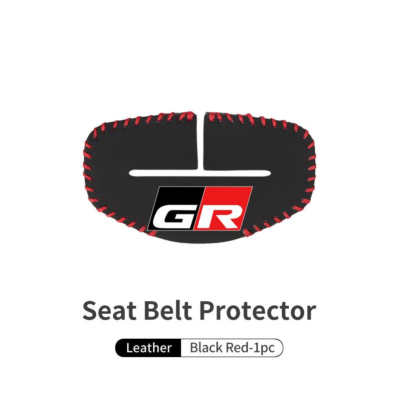 

For Toyota Car Seat Belt Buckle Plug Leather Car Seat Belt Clip Protective Covers GRsport Hilux Aygo Yaris Corolla Rav4 CHR