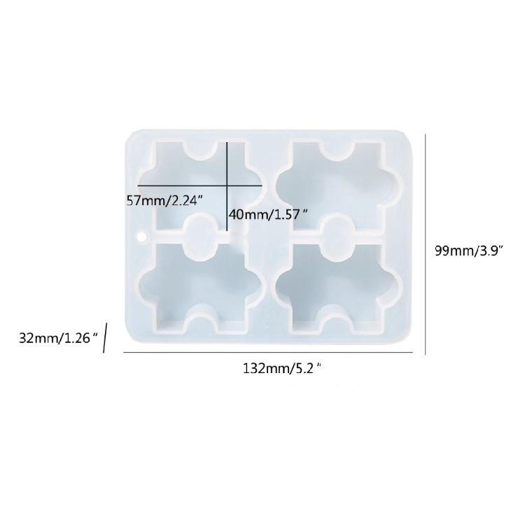 Silicone Puzzle Candle Mold Handmade Soap  Mould DIY Supplies Craft