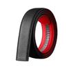Mei Mary [first layer cowhide] men's stylish belt, festive black and red single belt, waist belt, belt without buckle