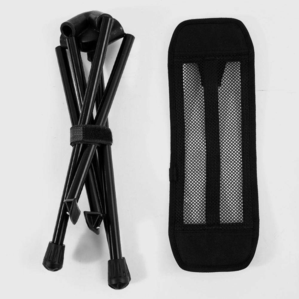 Aluminum Alloy Chair Footrest Black Camping Fishing