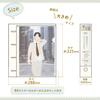 LIHIT LAB myfa Fan Activity Collection File Wide A4 Milky White 4-Ring F3301-0