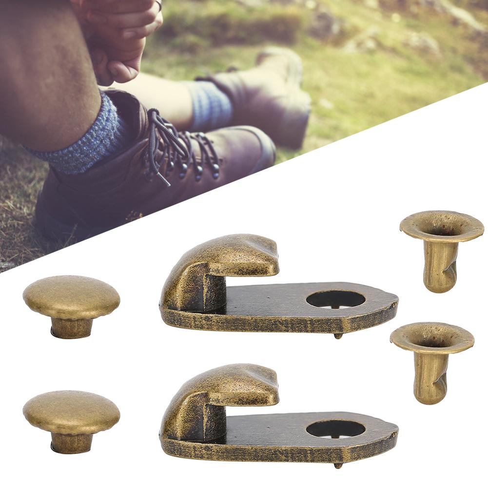 Slitinové boty Hákové nýty s páskou Bronzová Turistická obuv Spojovací kus Oděvní doplňky