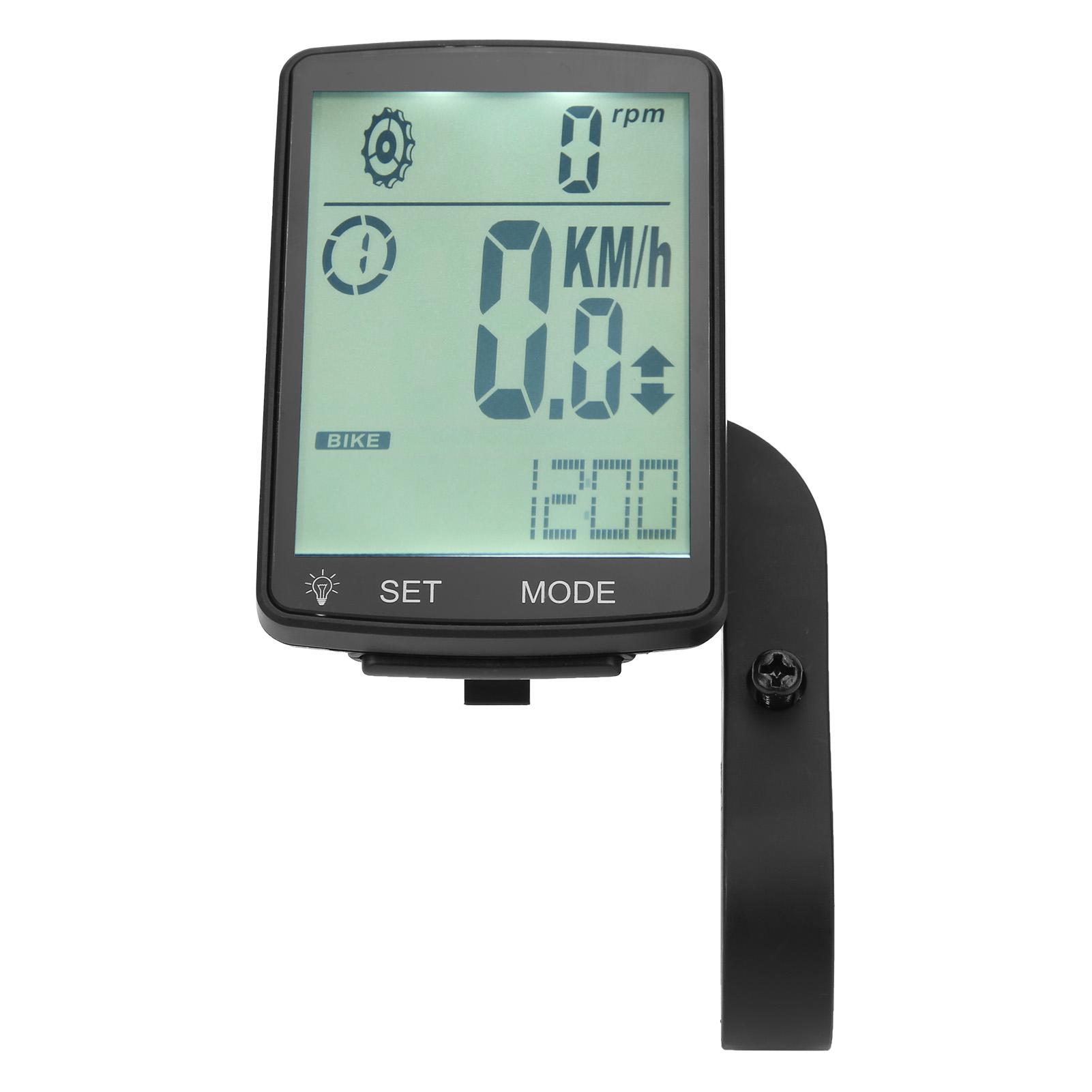 2.8in LED Screen Bicycle Computer Luminous Multifunction Stopwatch Bicycle SpeedometerWhite