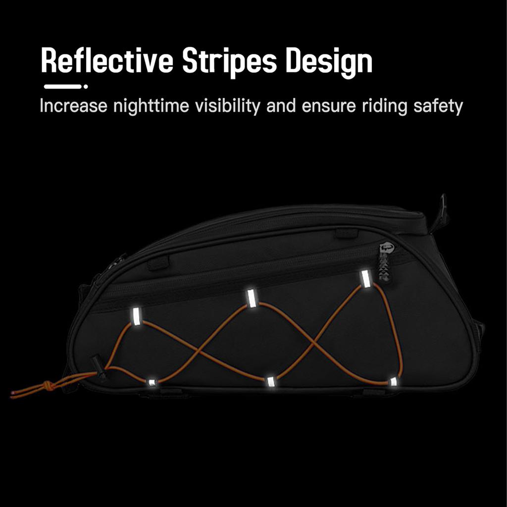 3 in 1 Fahrradgepäckträgertasche Gepäcktasche Wasserabweisende Fahrrad-Hinterradtasche Kühltasche mit 2 seitlichen Hängetaschen Fahrrad