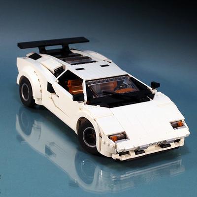 1251 Sztuk MOC Lamborghiningeds LC5000 Countach Quattrovalvole Klocki Model Pojazdu Kolekcja Klasyczna Klocki Samochody Zabawki