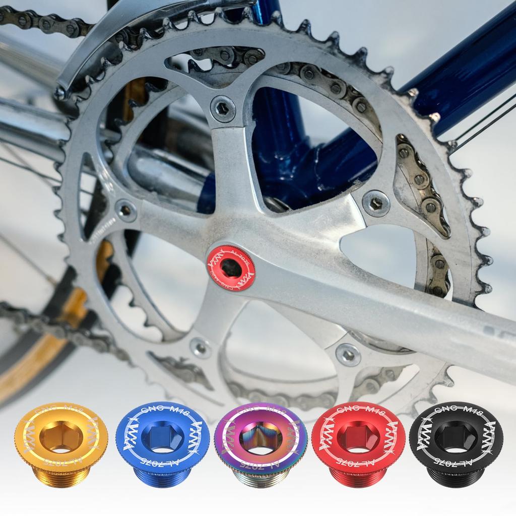 uxcell Set of 2 Crank Cover Screw M18 Aluminum Alloy