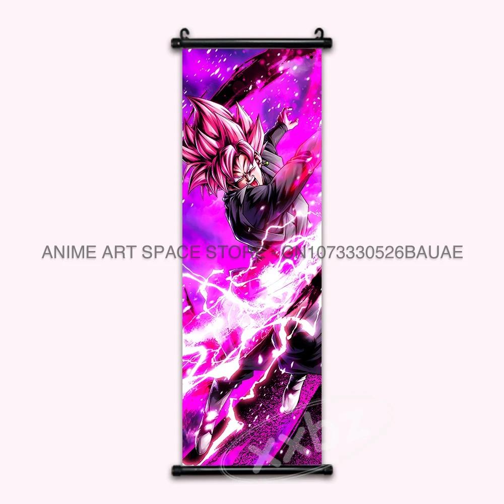 Dragon Ball Z Hanging Paintings Room Decorative Poster Hot Blooded Anime Saiyan Scrolls Picture Gotenks Vegeta Cartoon Wall Art