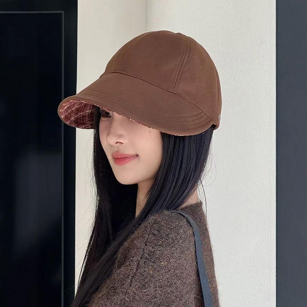 Adjustable Equestrian Hat Double-side Peaked Cap Casual Baseball Cap for Women