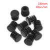 10pc Black Plastic Steel Square Pipe Plug Furniture Accessory Leg Plug Anti Slip Feet Protector Pad Plastic Square Tube Cap Plug
