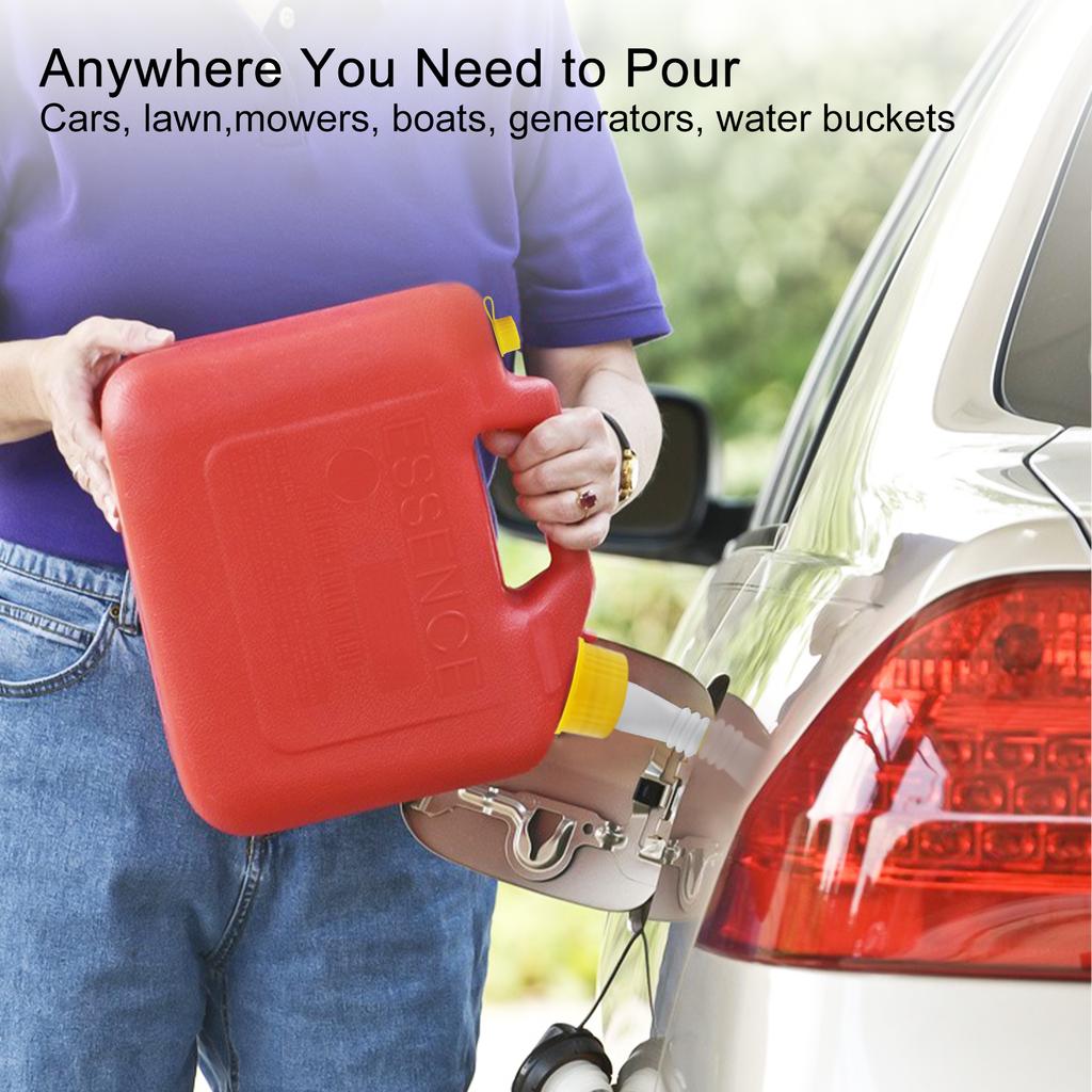 1~5 Set Gas Can Spout Replacement Car Flexible Pour Nozzles Gasket Kit with Collar Caps Stopper and Spout Cover Car Accessories