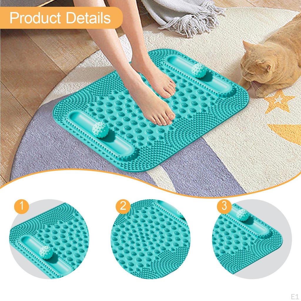 Acupressure Foot Pad, Convenient And Easy To Clean, Portable, for Workout, Travel, Office, Gym