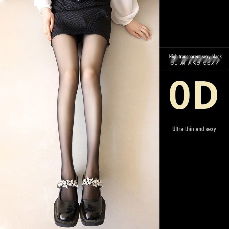 Czyste Pożądanie Seksowne Pończochy z Paskami do Pończoch z Koronkowym Wykończeniem i Regulowanymi Paskami - Czarna Bielizna do Kolan