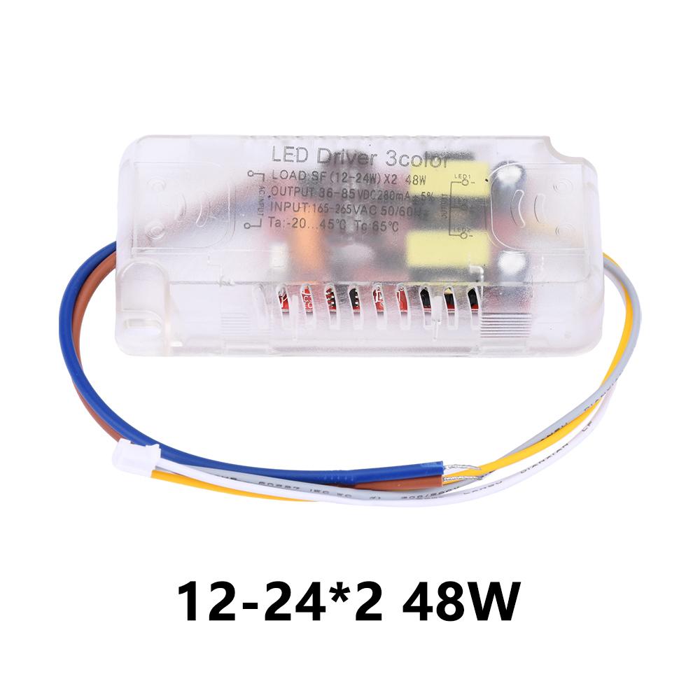 Infrared Remote Control Ceiling Light Intelligent LED Stepless Dimming And Color Driver 48W 80W 100W 120W 160W 200W 240W 288W