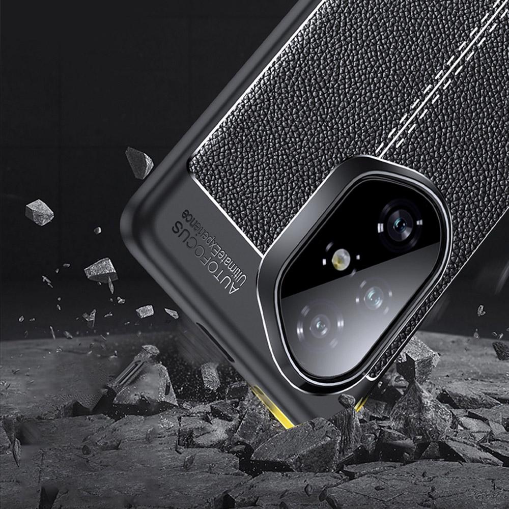 For Honor 300 Pro Case Litchi Texture TPU Flexible Phone Cover,Black