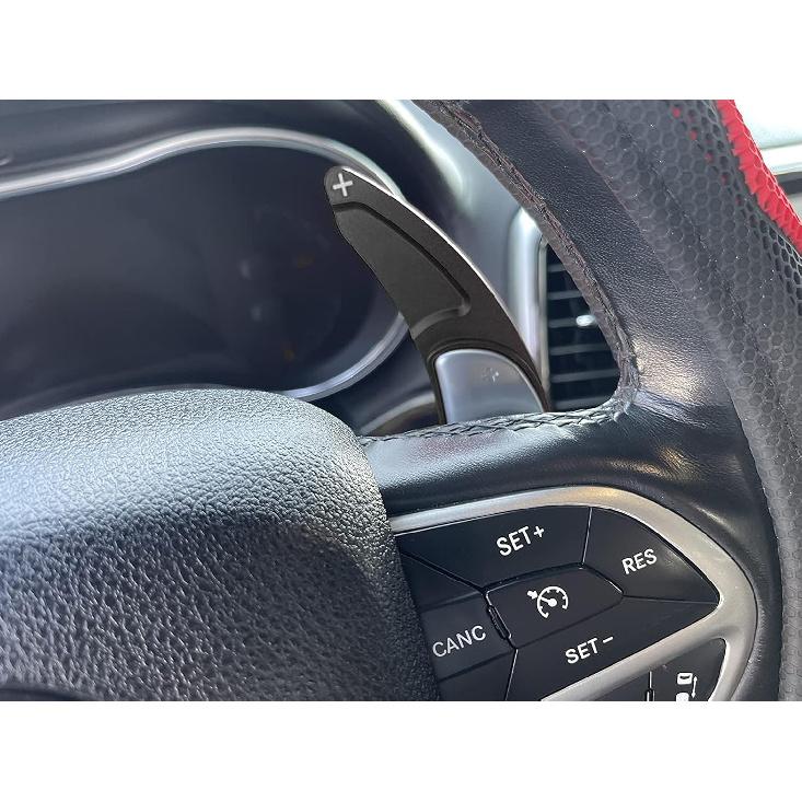 Steering Wheel Shift Paddle Extension Cover Compatible with Jeep Grand Cherokee 2014- Dodge Challenger Charger Durango RT and Scat Pack Extended
