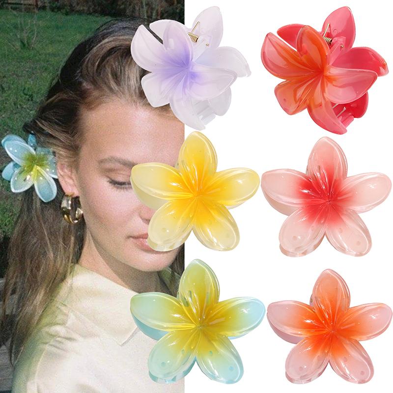 

Little Plumeria Hairpin Korean Style Creative Flower Clasp Cute Hair Clip