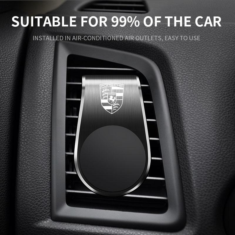 1 buc Suport magnetic metalic pentru telefon de mașină, Accesorii auto pentru Porsche Boxster Cayenne Panamera Macan Cayman 911 918 996 917 991