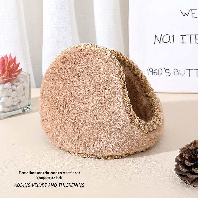 Unisex Velvet Winter Earmuffs: Cozy, Antifreeze Ear Warmers for Cold Weather Protection