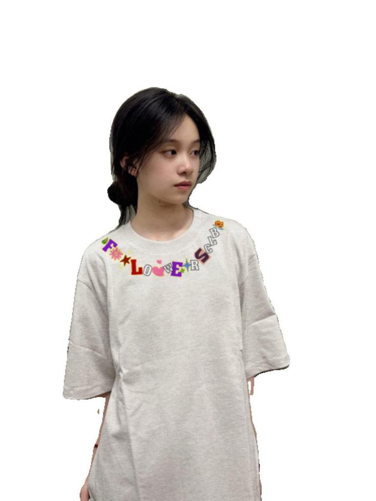 Plus Size Pure Cotton American Design Loose Short-Sleeve T-Shirt for Women (2-300 Lbs)