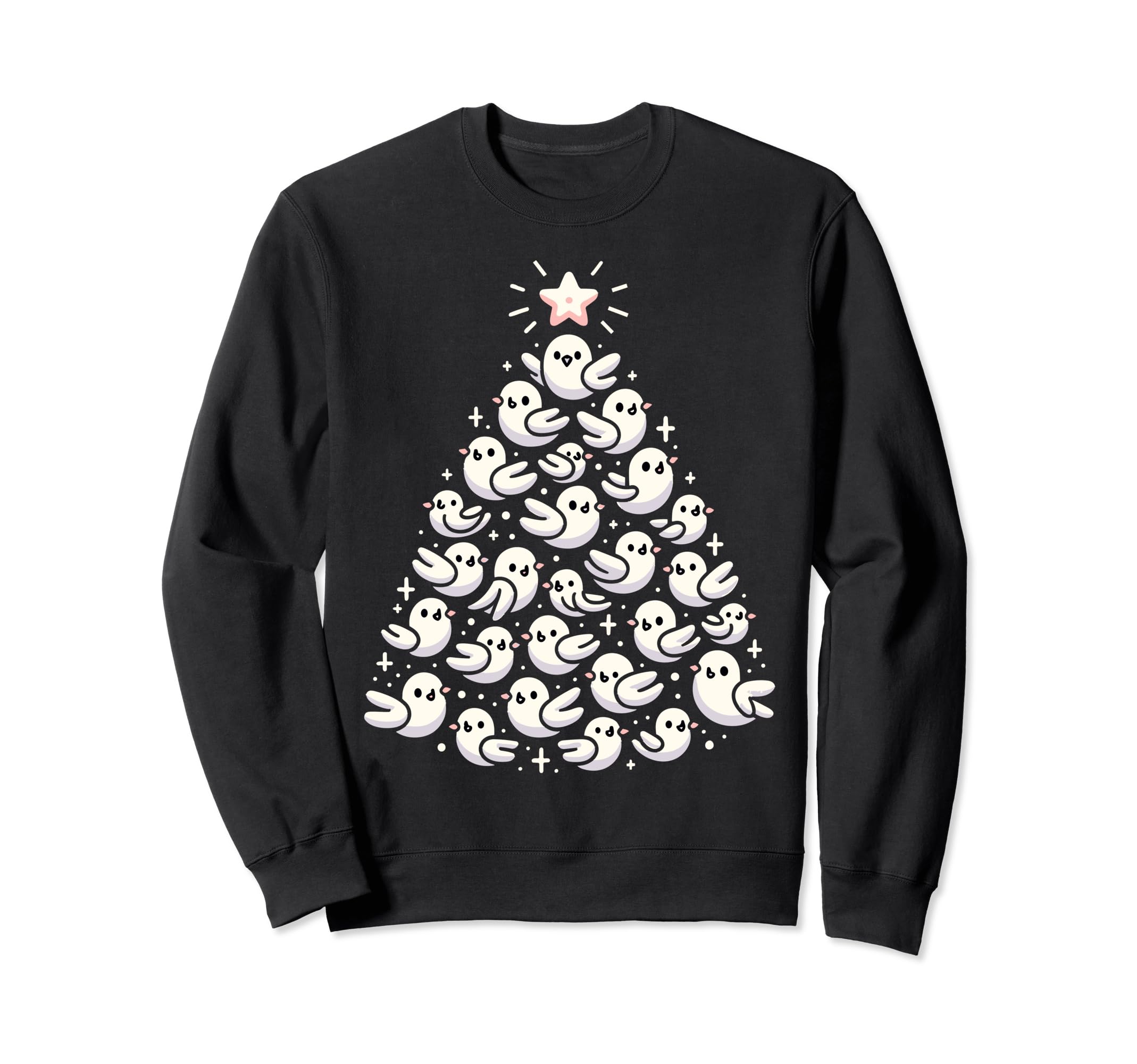 

Doves Christmas Tree Funny Dove Christmas Sweatshirt
