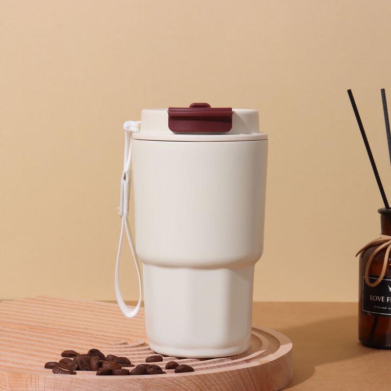 Shangqi Portable Insulated Coffee Mug with Straw