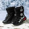 Children's cotton shoes outdoor mountaineering thermal sports shoes high-top cotton boots platform casual shoes velvet classmates