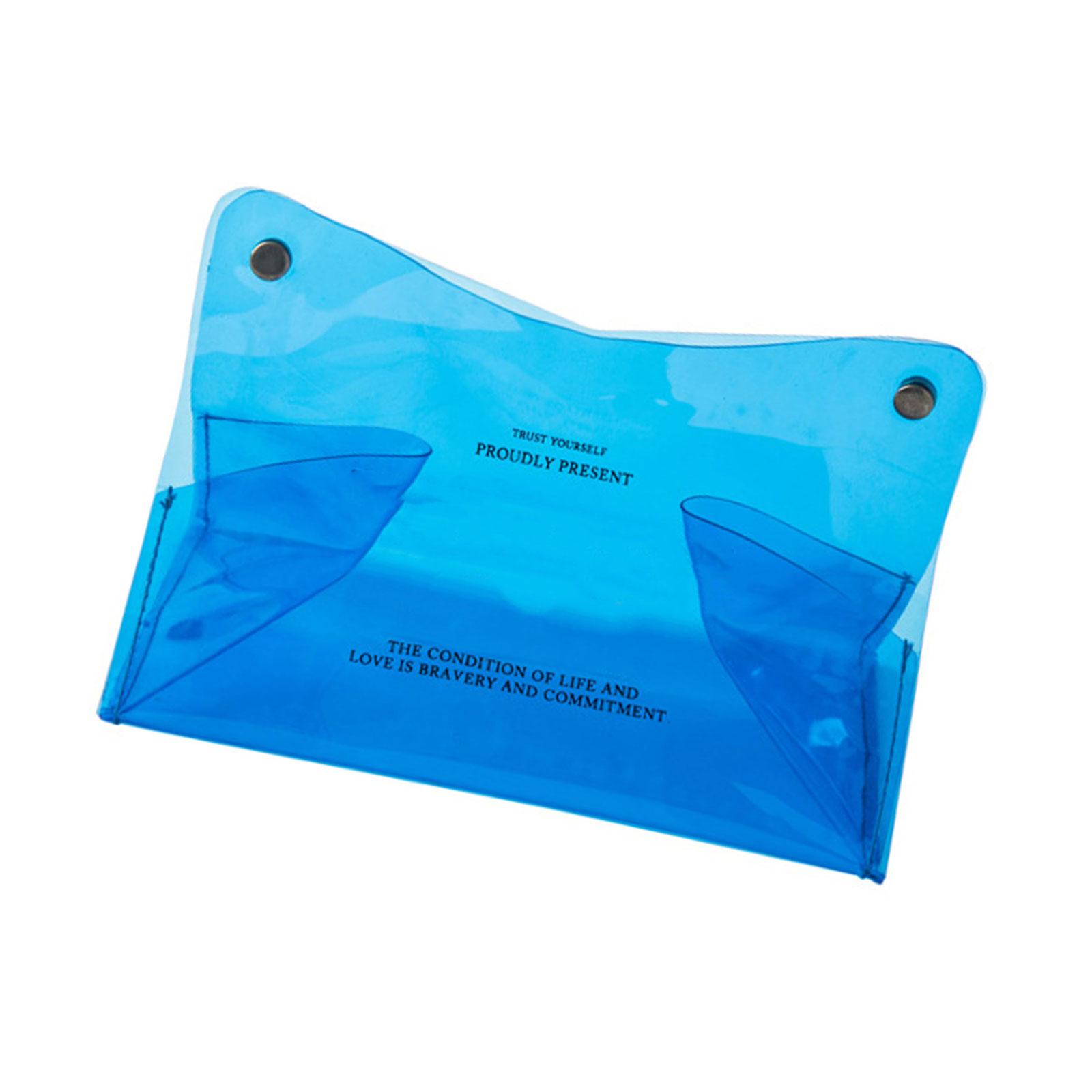 

Sturdy PVC Tissue Storage Box Holder for Home and Office Use Elegant Designs Keeps Tissues Dry and Portable to Use 2