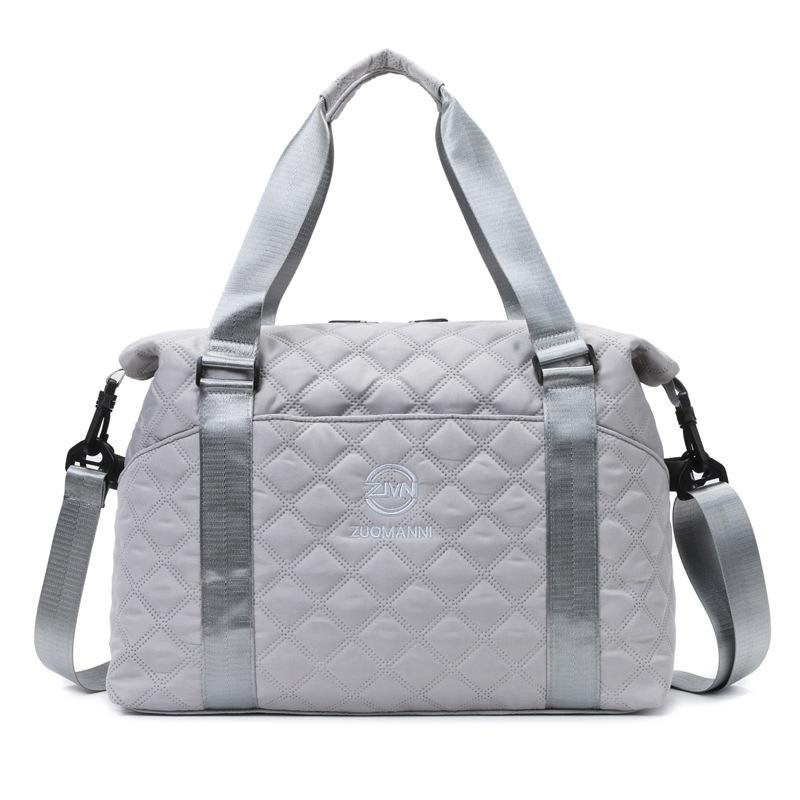 

Дорожня сумка великої ємності для коротких відстаней. Жіноча легка водонепроникна сумка для багажу. Для чоловіків. Посадкова сумка для зберігання. сірий колір