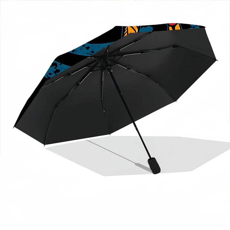 1pc Spider Bee Automatic Folding Umbrella   Compact 8 Rib Design, Durable Iron Frame for Travel, Outdoor,  A0920081