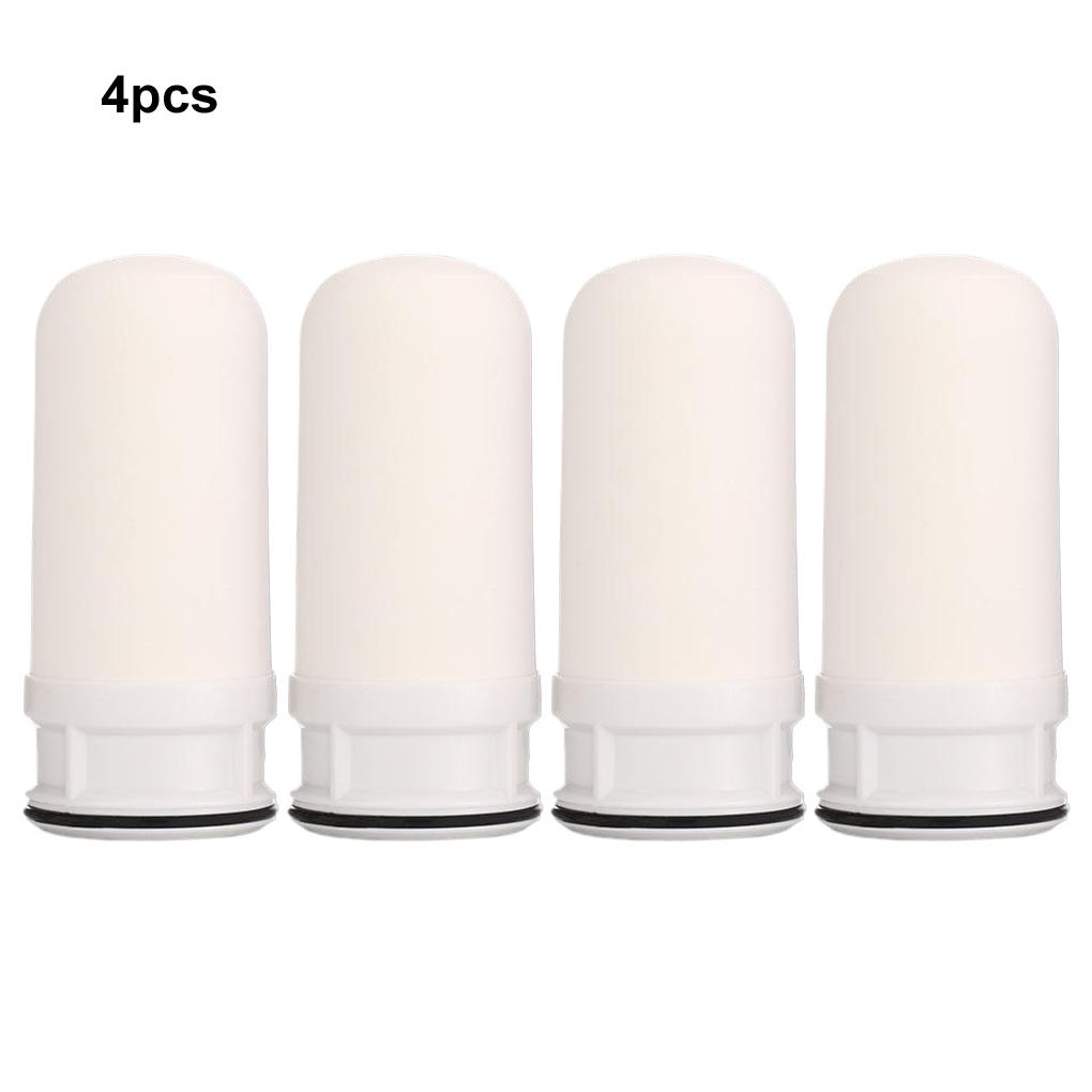4 Pcs Replacement Ceramic Faucet Tap Water Filter Purfier Cartridge for Home Kitchen Housheold Easy To Use Durable Faucet Filter