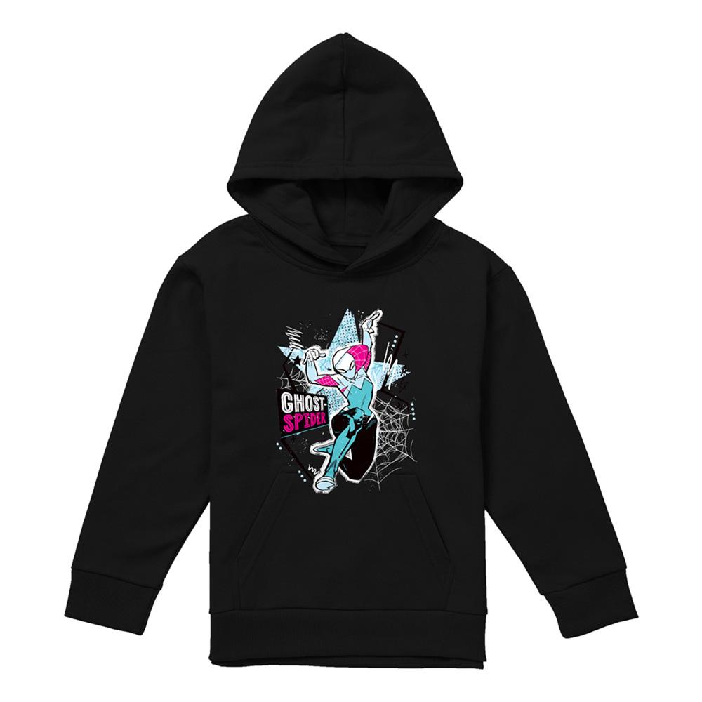 Spider-Man Childrens/Kids Ghost-Spider Web Pull Over Hoodie