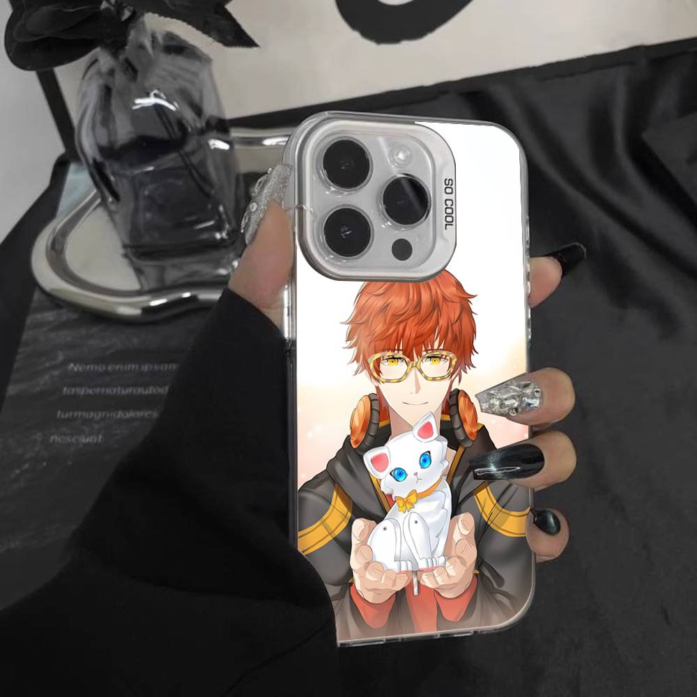 707 Luciel M-Mystic M-Messenger For iPhone 17,16,15,14,13,12,11,Mini,Pro,E,SE4,XS,MAX White Shockproof Candy Matte Cover