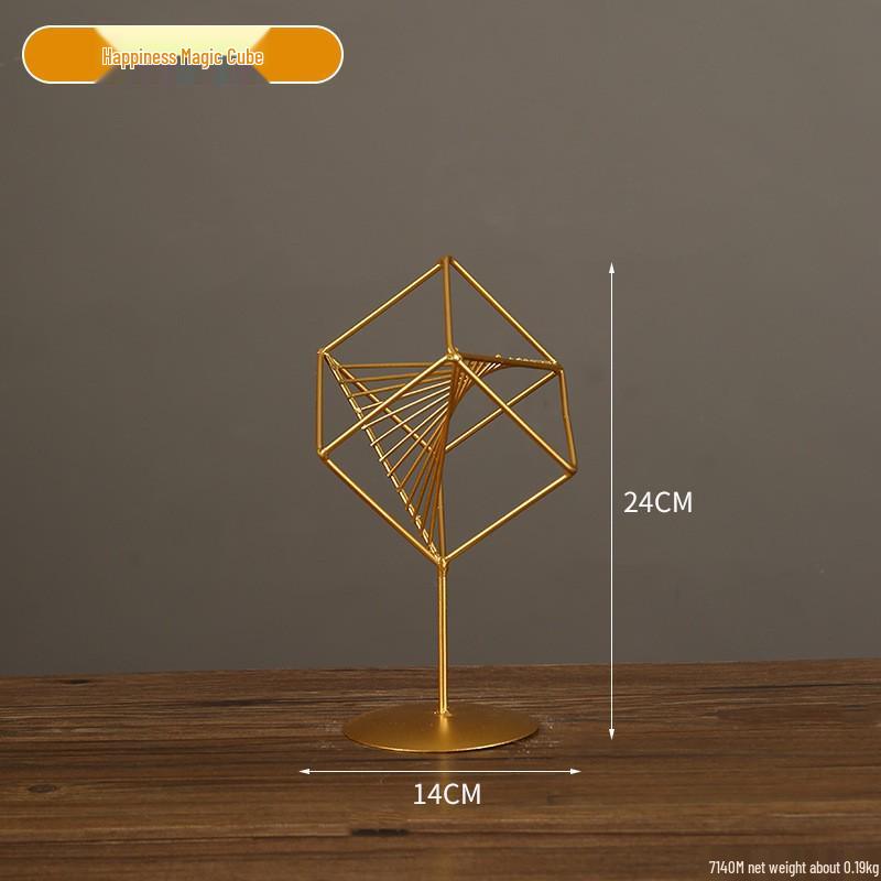 Golden Light Luxury Resin Handicrafts Collection: Ornaments for Office, Living Room, Wine & TV Cabinets
