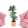 1:12 Dollhouse Miniature Potted Tree Plant Green Leafed Bonsai Garden Decor Toy