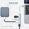 Wayona USB 4 Ports USB and 3 USB Data Compatible with and Smartphones with Gray Type-C Hub, (1 3.0 2.0 Ports), Transfer, Laptops, PCs, MacBooks,