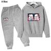 Children's fleece suit hooded children's clothing hip-hop casual spring and autumn suit