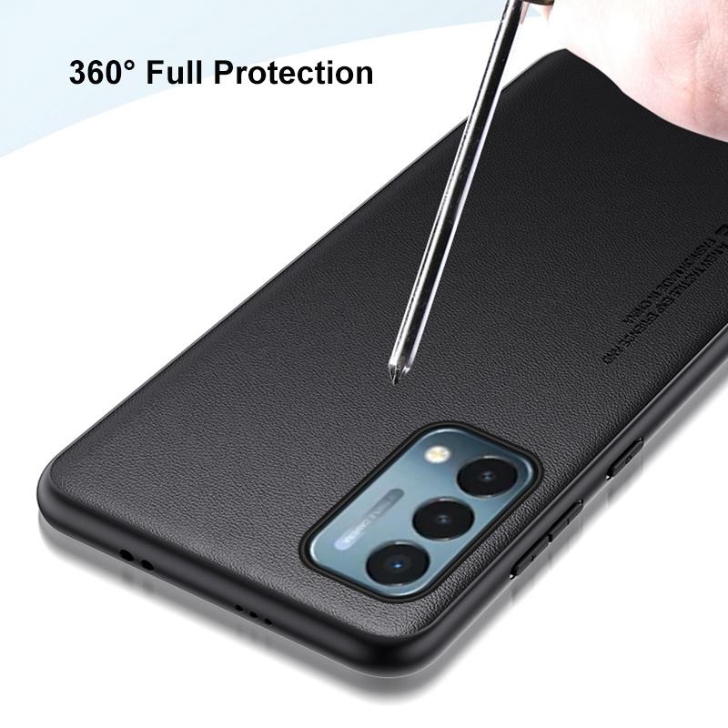 Luxury PU Leather Case For OnePlus Nord N200 Back Cover Silicone Shockproof Full Protection Phone Case For One Plus Nord N200 5G