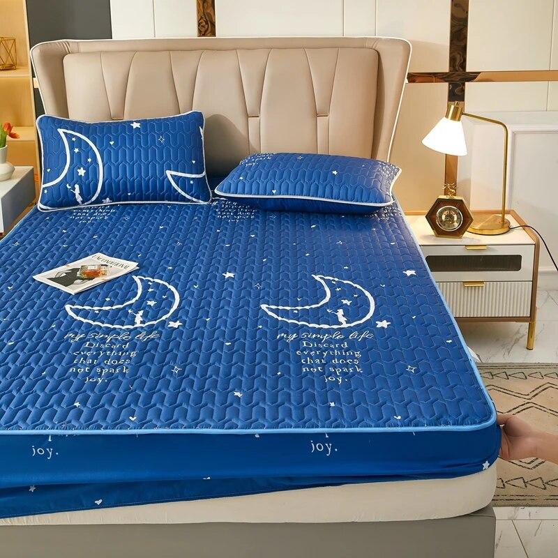 Wasserdichter Matratzenbezug, verdicktes Bettpolster, weicher Stoff, Bettdecke, Bettwäsche, Bettwäsche, Matratzenschoner für Zuhause, Wohnzimmer