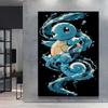 Japanese Anime Canvas Paintings  Pikachu Poster Cartoon Character Picture Bright and Clear Colors High Quality Home Decor