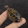 Tree Of Life Bronzite Pendant Copper Wire Wrapped Pendant Handmade Pendant Dainty Copper Jewelry Gemstone Pendant Wire Wrap Bronzite Jewelry